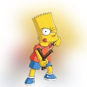 Party Supplies | Bart Simpson With Slingshot Life Size Cardboard Cutout With Free Shipping
